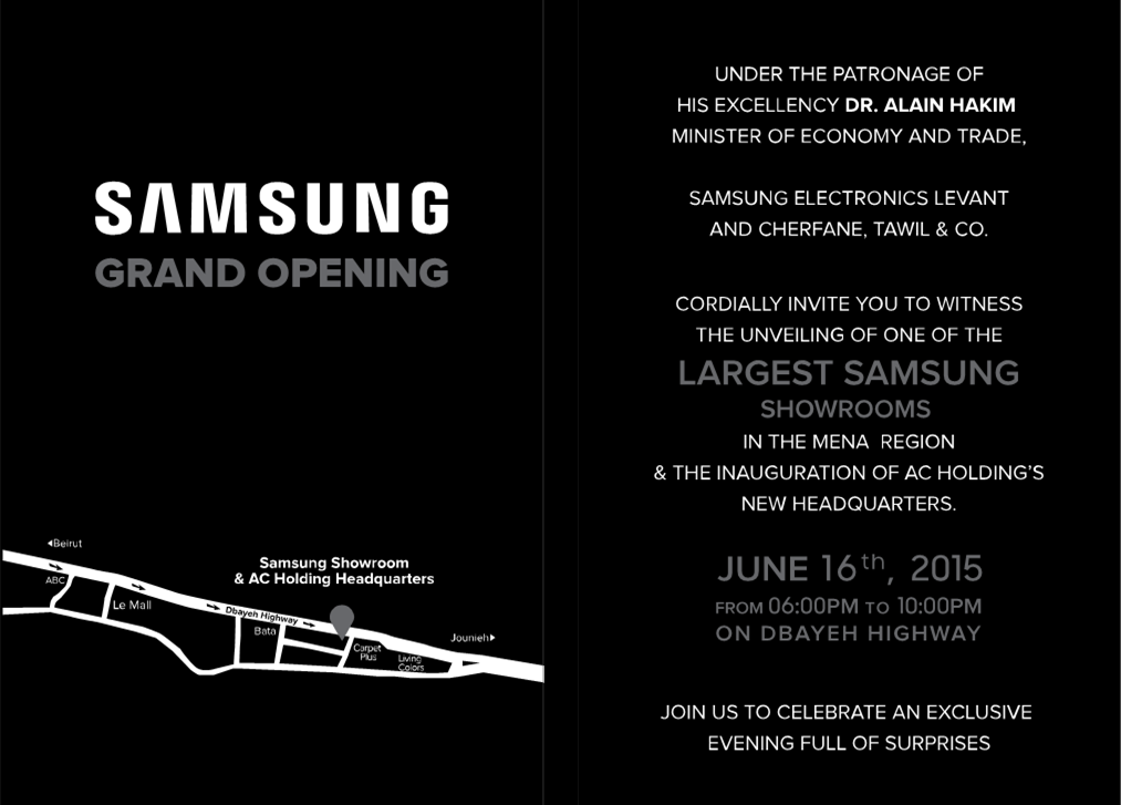 Samsung Dbayeh Showroom Opening