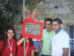 Participants enjoy a workshop activity at the Imagination Studio event on July 8, 2012. (Photograph by Rami Rajeh)