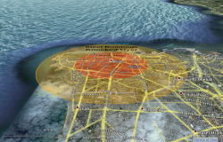 A small asteroid would cause extensive damage to Beirut.