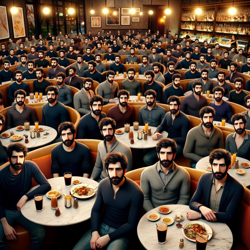 same person all over the restaurant