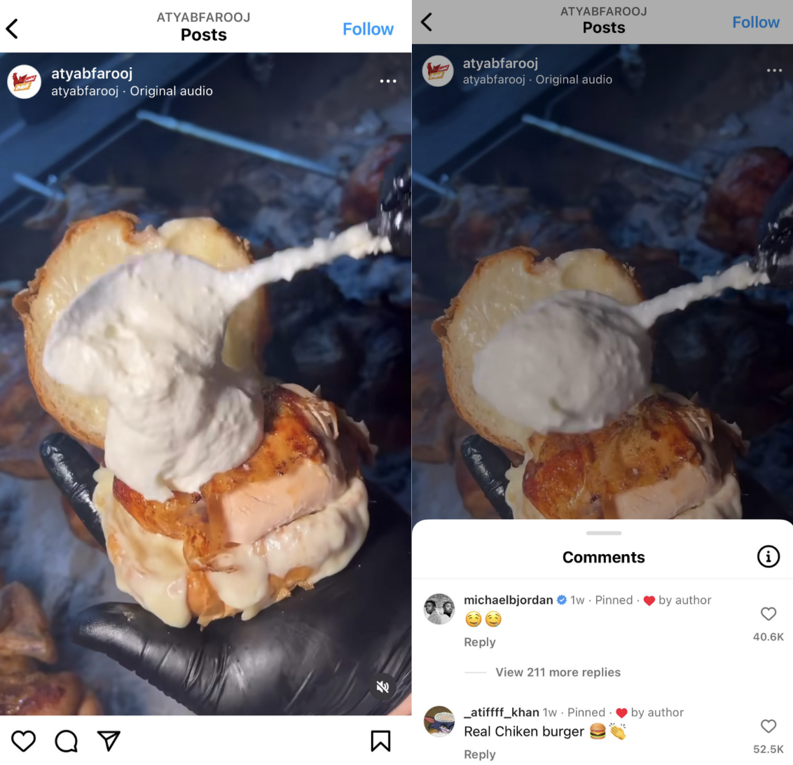 Michael b Jordan comments on atyab farooj