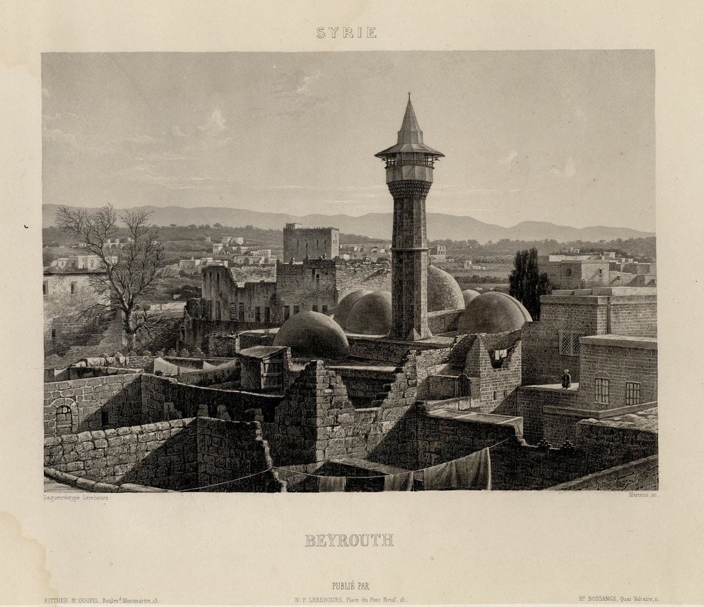 أول صورة التقطت لبيروت