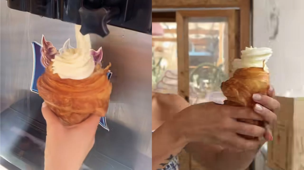 المحل الوحيد بلبنان لي بيعمل بوظة بالكروسان بدل الكورنيه