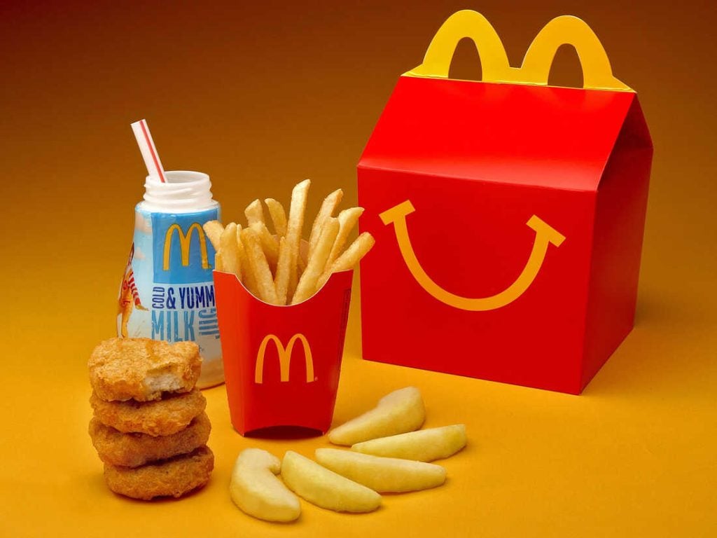 ٩. والhappy meal من الماكدو