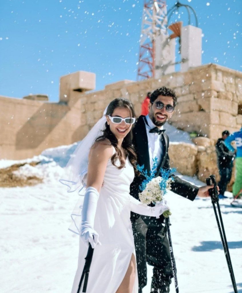 عرس لبناني أسطوري على بيسيتات التلج!
