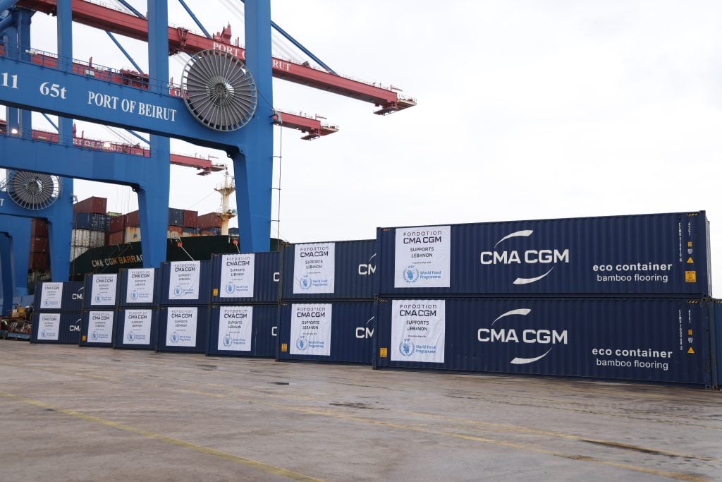 CMA CGM Foundation Delivers 600 Tonnes of EU Emergency Aid to Lebanon in Partnership with WFP